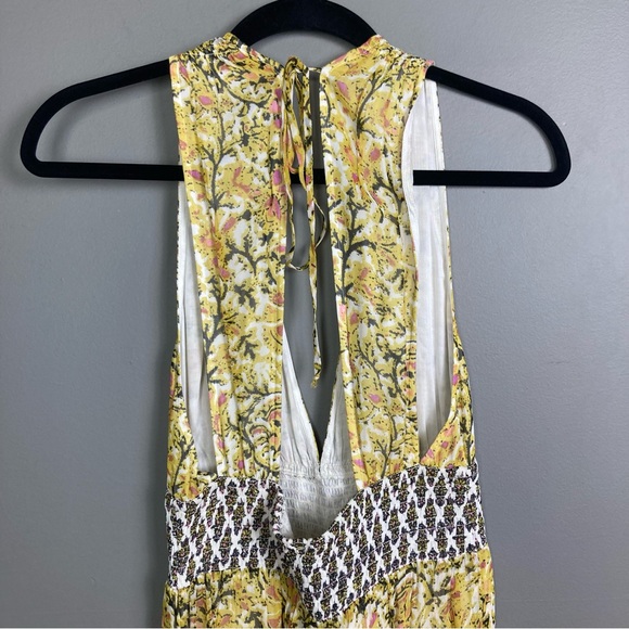 Free People jumpsuit XS Maria NWT REVOLVE soft yellow white breathable gauzy - Picture 6 of 10